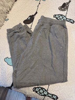 Gymshark Light Grey Sweatpants with Drawstring